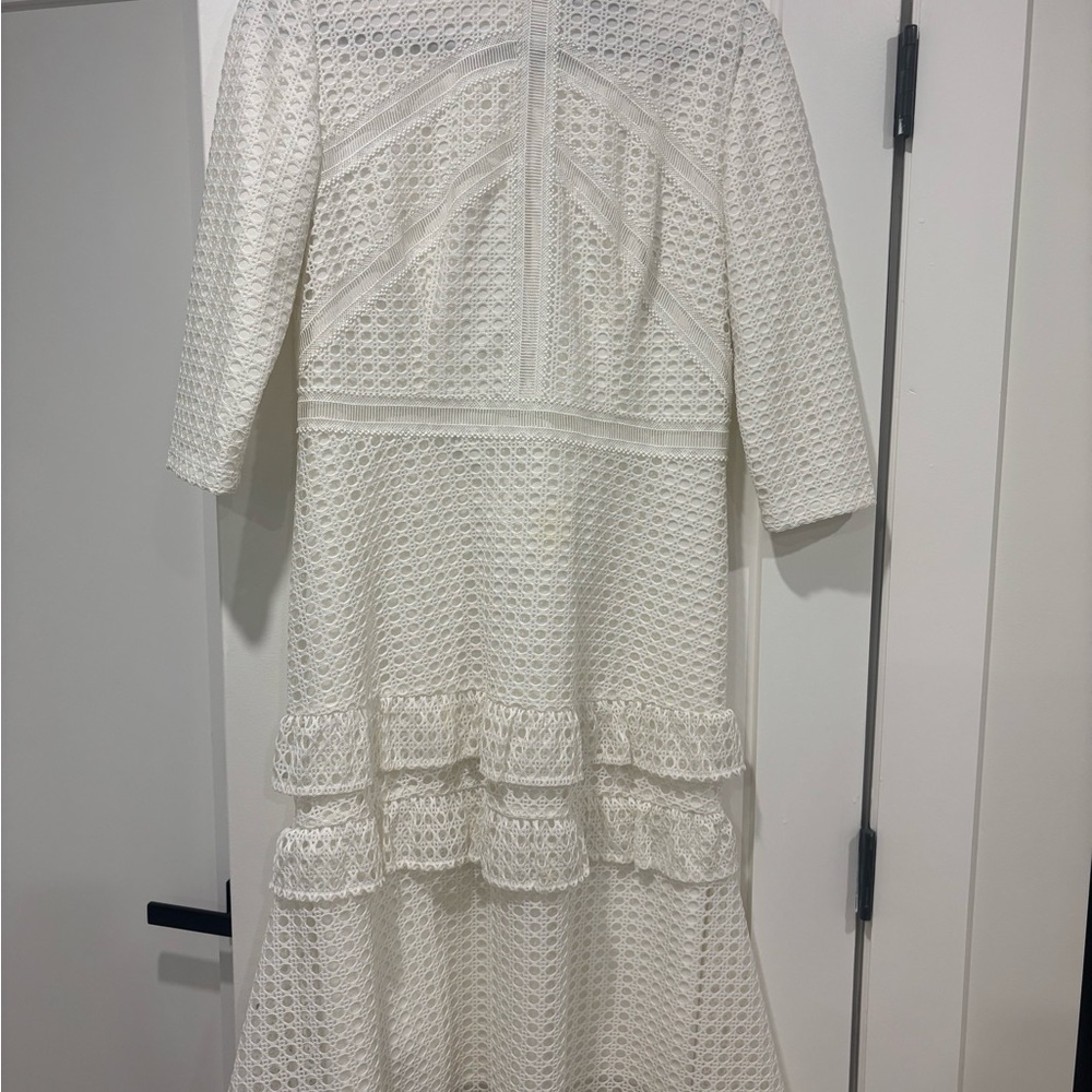 Elegant White Lace Dress